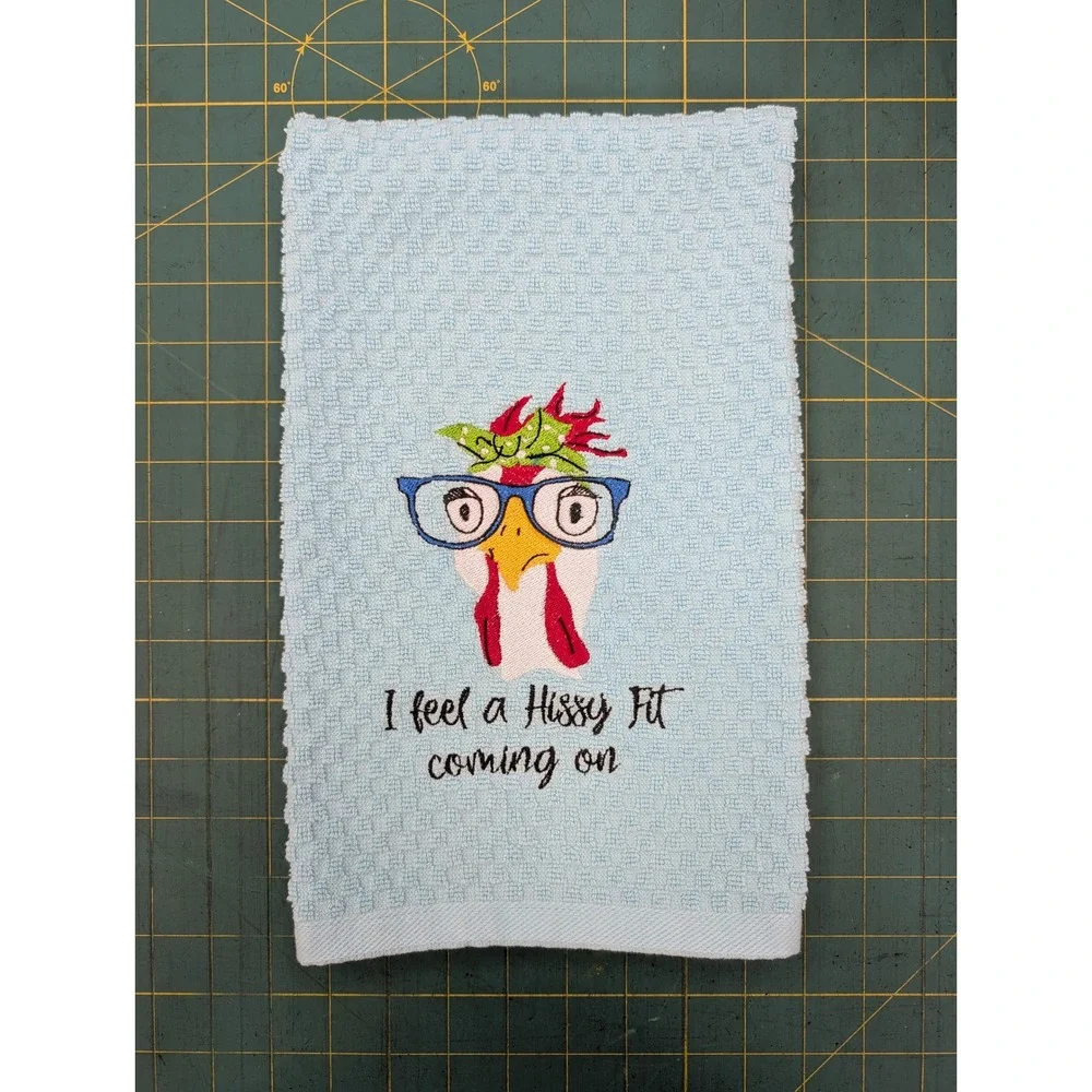 I Feel a HIssy Fit Coming On Kitchen Bath Bar Hand Towel